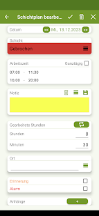 Schicht  Kalender - FlexR Screenshot