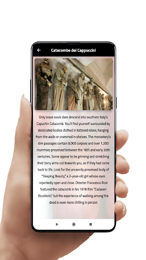 Android application Destinations for Horror Fans screenshort