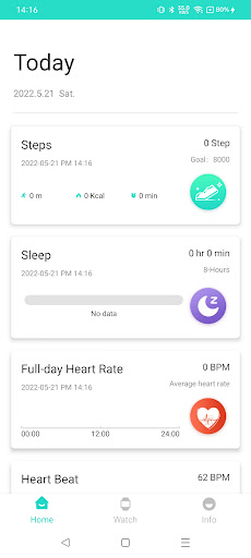 Android application 24H FIT screenshort