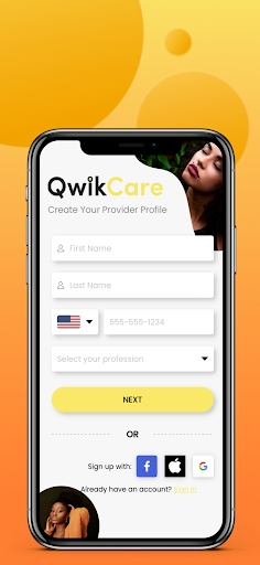 QwikCare Provider Screen 2