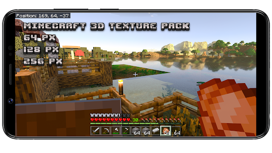 MCPE 3D Texture Pack