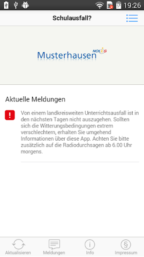 Schulausfall Screen 2