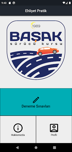 Android application Ehliyet Pratik screenshort