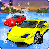 Water Surfing Car Racing 3D icon