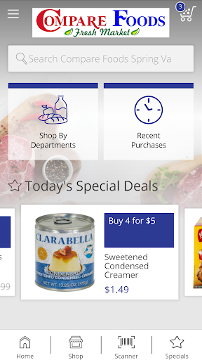 Android application Compare Foods Spring Valley screenshort
