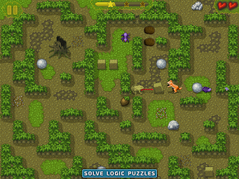 Sokoban Game: Puzzle in Maze