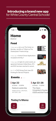 Android application White County Central Schools, screenshort