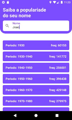 Busca nome - Descubra Agora! Screen 3