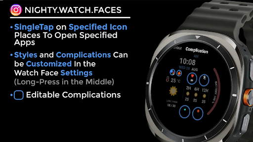 Night ver 30 - watch face screenshot 16