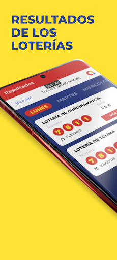 Android application lotto - Resultado de loterías screenshort