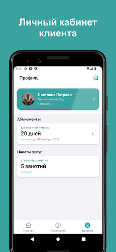 АФК «ОЛИМПИЙСКИЙ ЛЁД» Screen 3