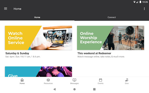 Screenshot of MyCOR: Church of the Redeemer