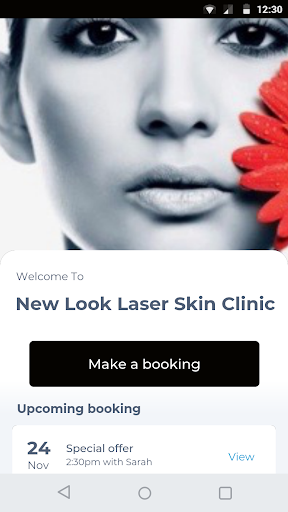 Android application New Look Laser Skin Clinic screenshort