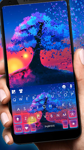 Android application Dreamy Tree Keyboard Theme screenshort