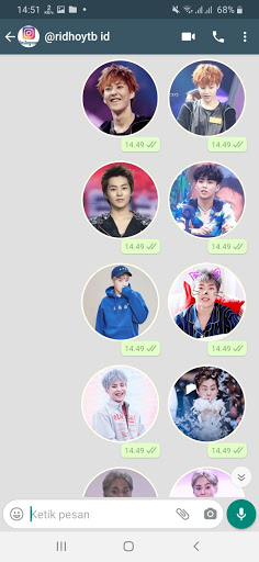 Stiker Wa MinSeok Xiumin EXO WAStickerApps