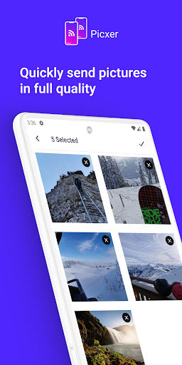 Android application Picxer: Share Photos High Def screenshort