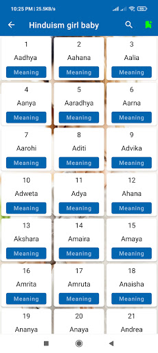 Modern Baby Names with Meaning Screen 3