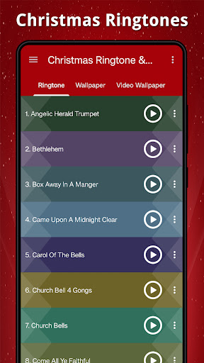 Android application Christmas Ringtone & Wallpaper screenshort