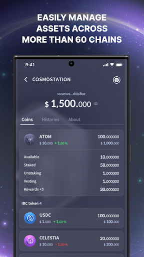 Cosmostation Interchain Wallet Screen 2