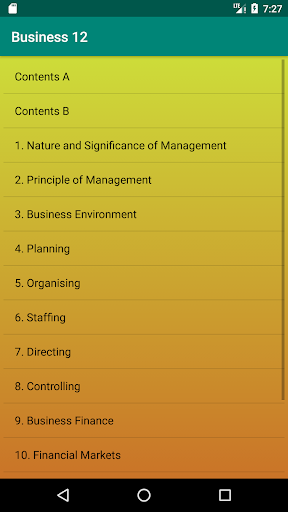 Business Studies - Class 12 Screen 3