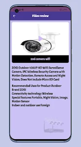 Zosi Camera Wifi Guide