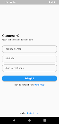 CustomerX - Quản lý khách hàng Screen 3