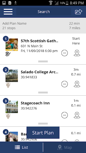 Screenshot of Visit Salado Texas!
