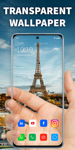 Android application Transparent Wallpaper Live screenshort
