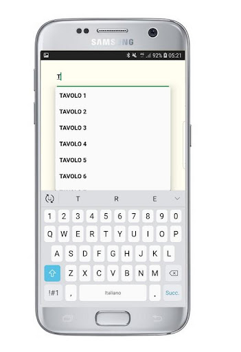 Android application PIZZA EAT Comande screenshort