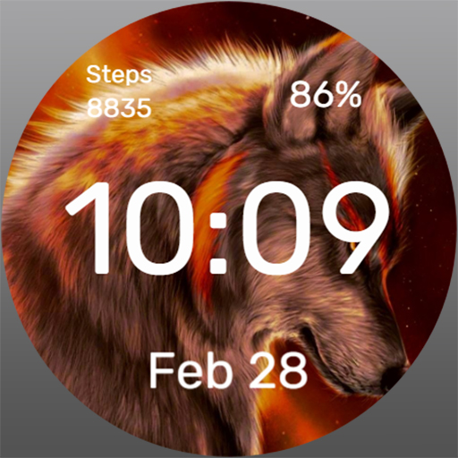Fantasy Wolf - Watch Face Download on Windows