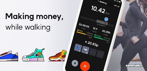 Android application SuperWalk-Step counter&Rewards screenshort