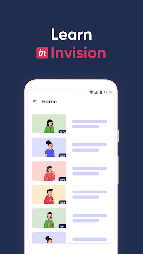 Android application Learn Invision screenshort