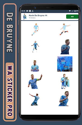 De Bruyne - WA Sticker Pro Screen 3