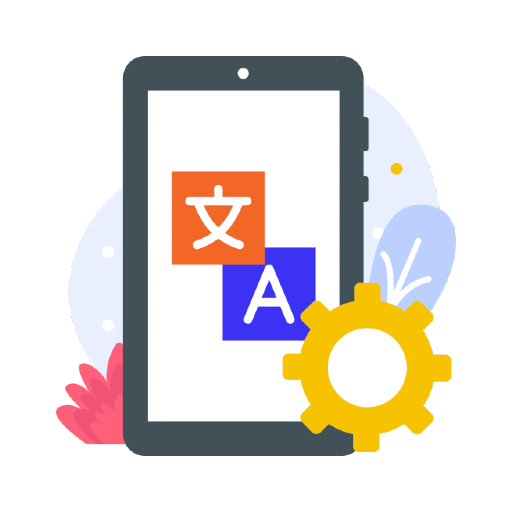 Easy language change logo