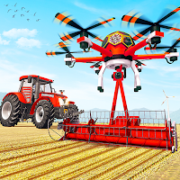 Modern Farming Sim Drone Farming Tractor Games