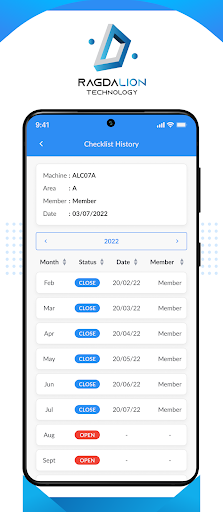 Maintenance System Screen 3
