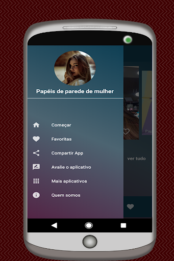 Android application Papeis de parede feminina screenshort