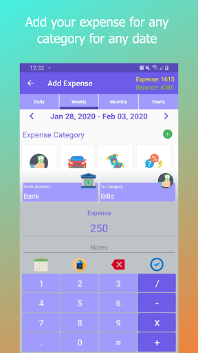 Expense Tracker Budget Planner Screen 2