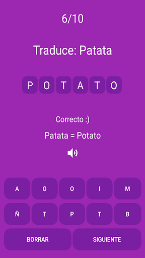 Palabras básicas en inglés Screen 3