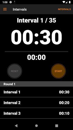 Workout timer - interval tabat Screen 2
