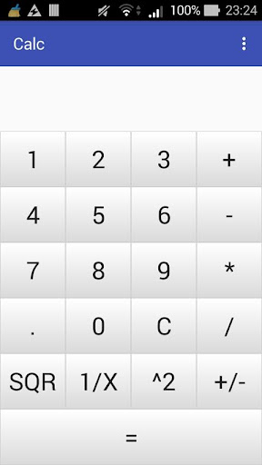 Android application Simple Calc screenshort