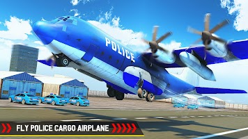 Cargo Airplane Police Vehicle