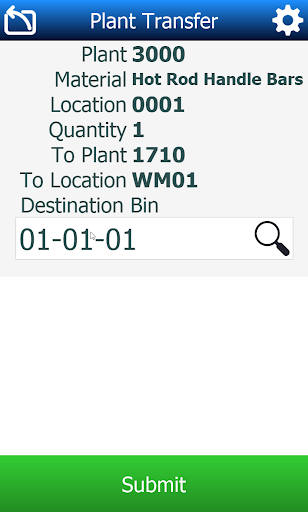 RFgen 5.2.2 Mobile Client Screen 2