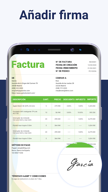 Captura 8 Facturas App - Cree facturas android