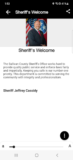 Sullivan CO Sheriffs Office Screen 2