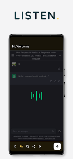 GPT Voice AI: Whisper Screen 3