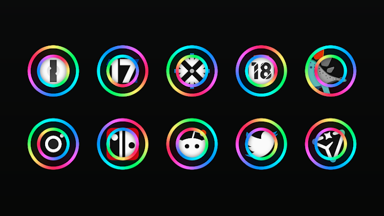 RGB - Rainbow LED Icon Pack - 15.0.2 - (Android)