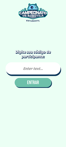 Android application Campeonato de Robótica screenshort