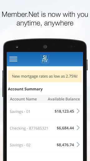 Android application Shelter Insurance Federal Cred screenshort