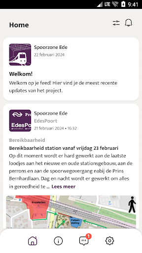Android application Spoorzone Ede screenshort
